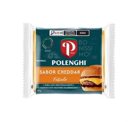 Queso Cheddar en fetas Polenghi 144 g