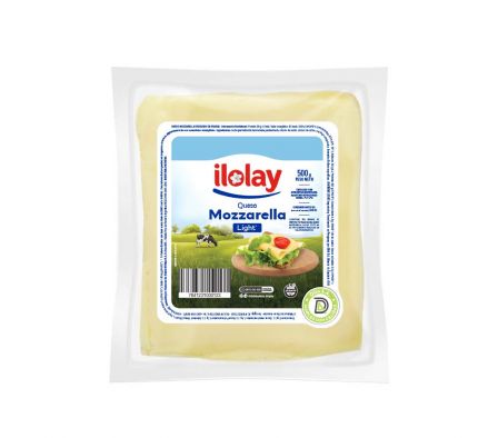 Queso Mozzarella Light Ilolay Feteado 500 g