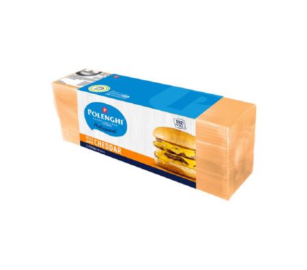 Queso Polenghi Cheddar Fetas 2.73 Kg