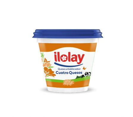 Queso Untable Cuatro Quesos Ilolay 190 g